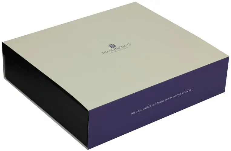 2026 UK Silver Proof Annual 13-Coin Set outer box