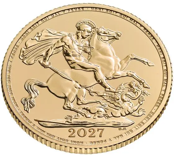 2027 Sovereign Gold Bullion Coin Edge