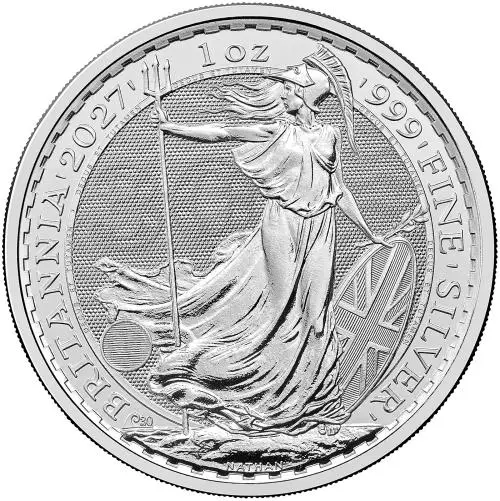2027 Britannia 1 oz Silver Bullion Coin reverse TRM image