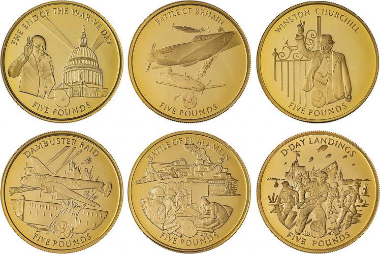 2004-2005 Route to Victory Gold Proof Coin Set | Chards