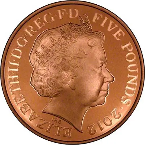 2012 UK Coin £5 / Crown Gold Proof Paralympic Games 25185