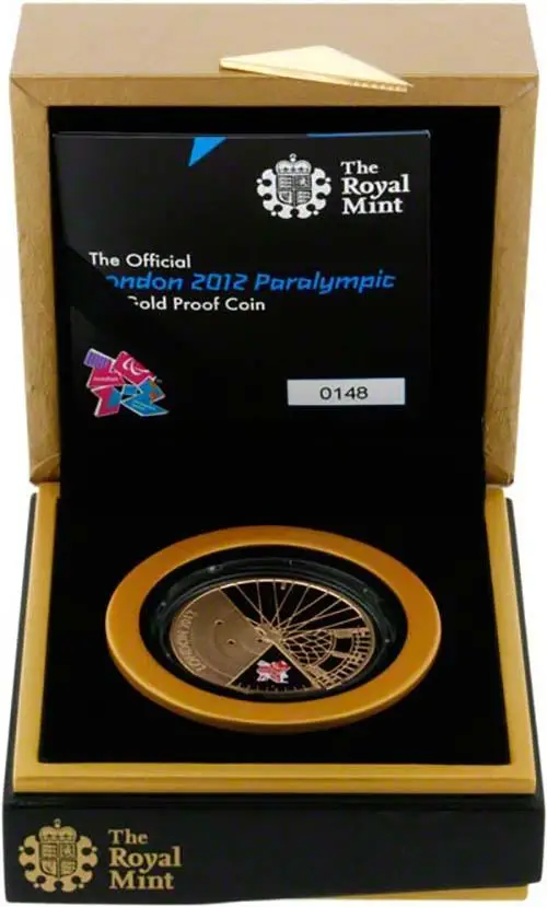 2012 UK Coin £5 / Crown Gold Proof Paralympic Games 25184
