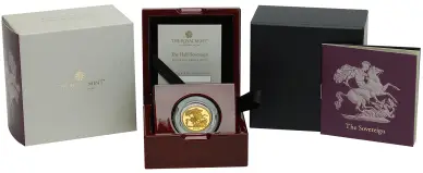 2027 Half Sovereign Gold Proof Coin display 1