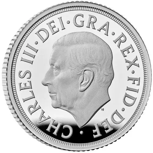2027 Sovereign Silver Proof Coin Obverse Edge