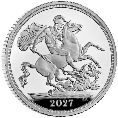 2027 Sovereign Silver Proof Coin Reverse Edge