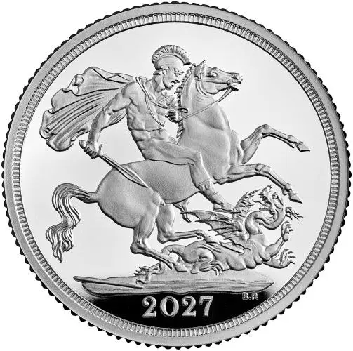 2027 Sovereign Silver Proof Coin Reverse