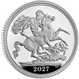 2027 Sovereign Silver Proof Coin Reverse Edge
