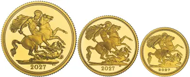 2027 Sovereign Gold Proof 3-Coin Set
