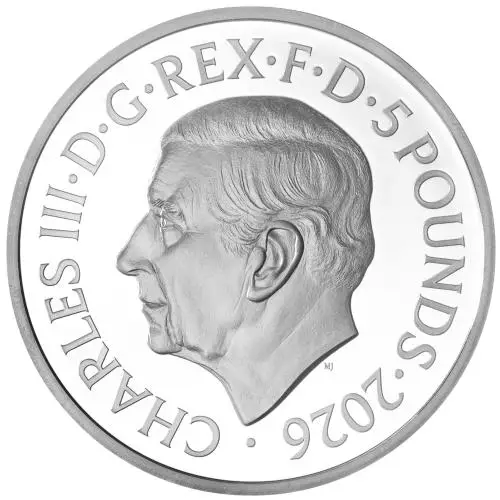 2026 'The Penny Drops' Great British Treasure Hunt £5 Silver Proof obverse1