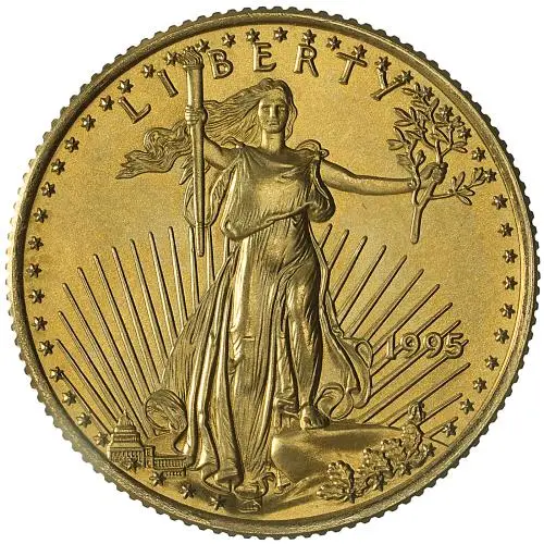 1995 0.25 oz Gold Coin Eagle Bullion obverse