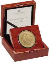 2027 Quintuple Sovereign Gold BU Coin