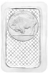 5 oz Silver Towne Mint Buffalo Silver Bar - Pre-Owned reverse