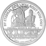Silver 1 Ounce Round Federal Reserve Act 1913 - Andrew Jackson .999 Fine Silver - Pre-Owned