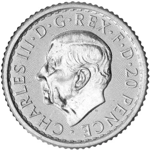 2025 Silver Bullion 0.1 Ounce Britannia Charles III obverse