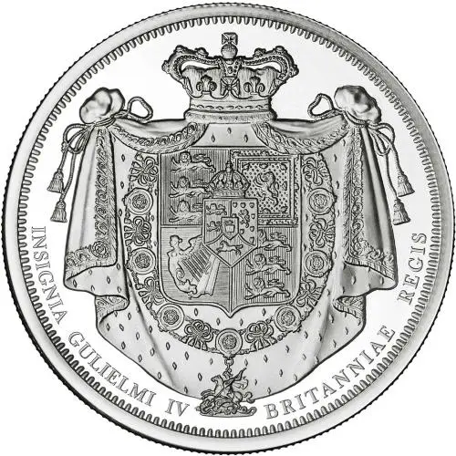 2026 Great Engravers William IV Crown 2 oz Silver Proof Coin reverse