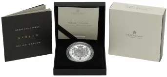 2026 Great Engravers William IV Crown 2 oz Silver Proof Coin display