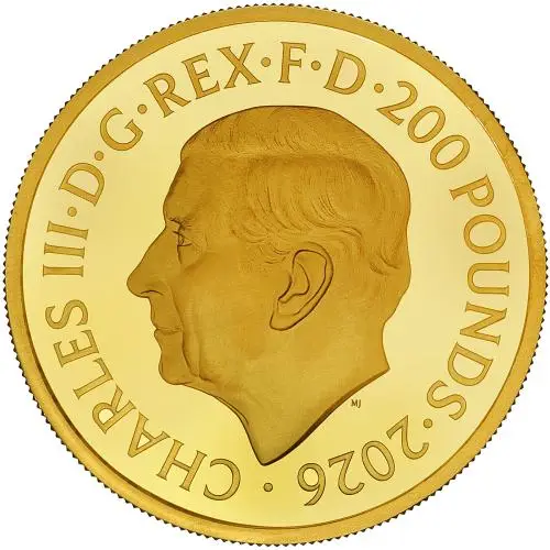 2026 Great Engravers William IV Crown 2 oz Gold Proof Coin obverse