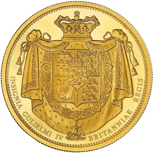 2026 Great Engravers William IV Crown 2 oz Gold Proof Coin reverse