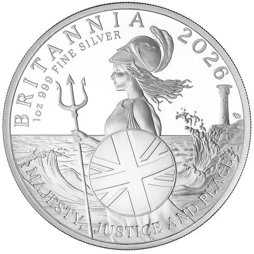 2026 Silver Britannia 1 oz Proof Coin reverse