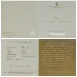 2021 Winnie the Pooh & Friends Gold Proof 'Owl' 50p Coin certificate
