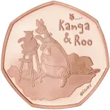 2022 Winnie the Pooh & Friends Gold Proof  'Kanga & Roo' 50p Coin
