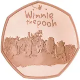 2021 Winnie the Pooh & Friends Gold Proof 50p Coin