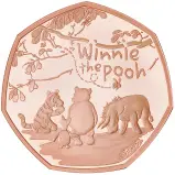 2022 Winnie the Pooh & Friends Gold Proof 50p Coin