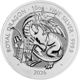 2026 Tudor Beasts 'Royal Dragon' 10 oz Silver Bullion Coin