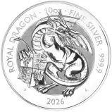 2026 Tudor Beasts 'Royal Dragon' 10 oz Silver Bullion Coin