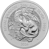 2026 Tudor Beasts 'Royal Dragon' 2 oz Silver Bullion Coin
