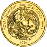 2026 Tudor Beasts 'Royal Dragon' 1 oz Gold Bullion Coin