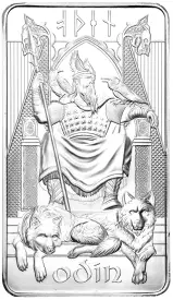 Norse Gods Odin 10 Ounce Silver Bar - Pre-Owned