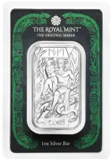 Norse Gods Loki 1oz Silver Minted Bar Pre-Owned