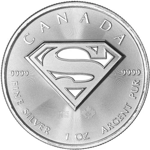 2016 Silver Bullion 1 Ounce Maple Superman Coin - Pre-Owned reverse - 2