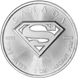 2016 Silver Bullion 1 Ounce Maple Superman Coin - Pre-Owned