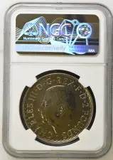 2026 Base Metal Minting Error "1 oz Silver" Britannia Coin  - NGC Graded obverse MS 69