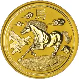 2014 'Year of the Horse' Perth Mint 2 oz Gold Bullion Coin - Pre-Owned