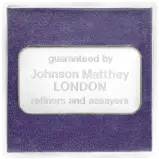 Johnson Matthey Platinum 50g Minted Bar In Sleeve - Pre-Owned obverse