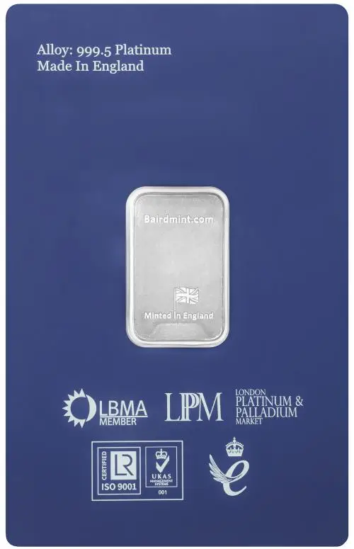 Platinum 0.1 Ounce Bar Baird & Co. - Pre-Owned obverse