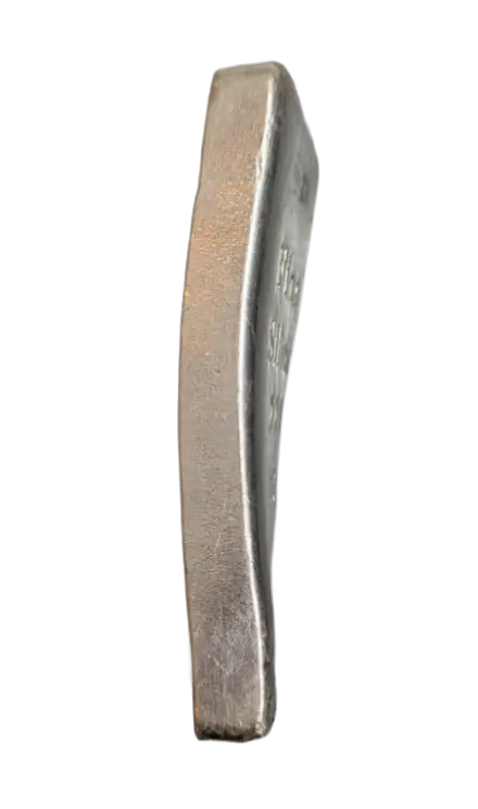 Albion 1 kg Silver Bar Warped - Left Side Profile