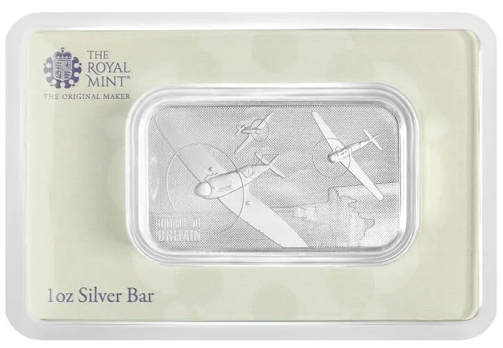 UK Silver 1 Ounce Battle of Britain Pre-Owned reverse