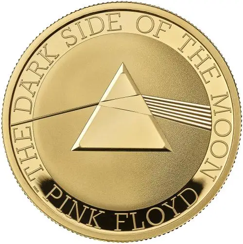 2026 Gold Proof 1 Ounce Music Legends Charles III Pink Floyd £100  Coin  reverse trm