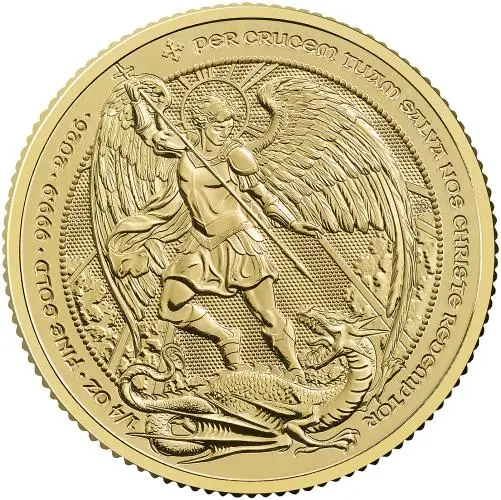 2026 'The Angel' 0.25 oz Gold Bullion Coin reverse TRM image