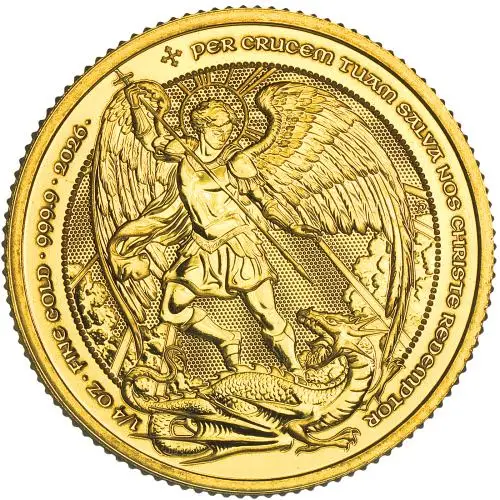 2026 'The Angel' 0.25 oz Gold Bullion Coin reverse