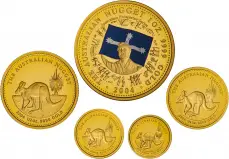 2004 Gold Proof Perth Mint 5 Coin Set - Eureka Uprising