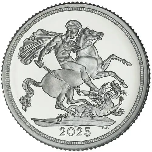 2025 Silver Sovereign Proof Coin Reverse Face