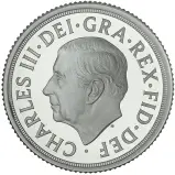 2025 Silver Sovereign Proof Coin Obverse Face