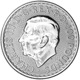 2024 Platinum Britannia 1 Ounce Bullion Coin The Royal Mint Pre-Owned  obverse