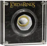 2026 The Lord Of The Rings '25th Anniversary' Silver Proof Coin (Coloured) acrylic block