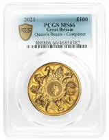2021 Queen's Beasts 'Completer' 1 oz Gold Bullion Coin PCGS MS-66